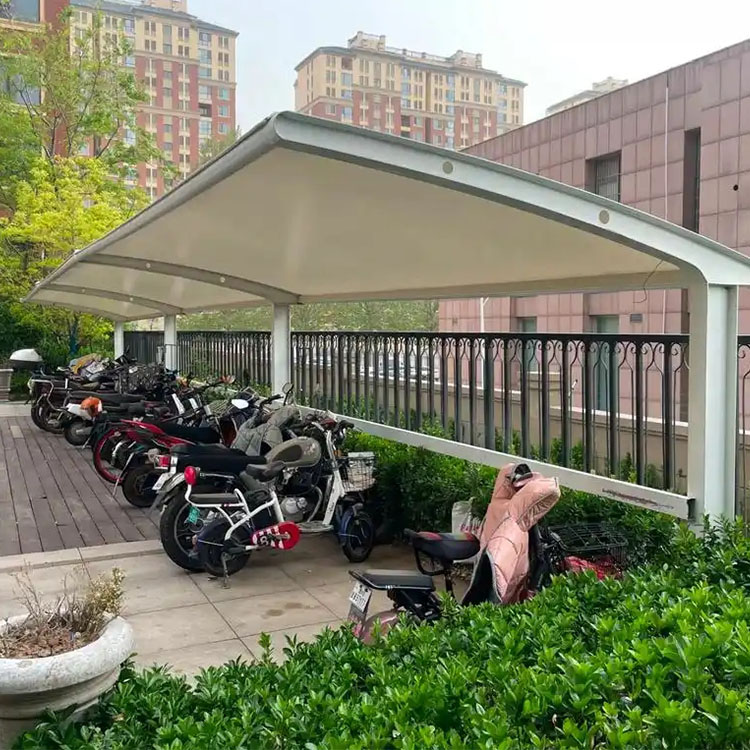 献县膜结构电动车棚